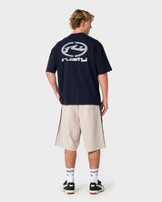 RUSTY TURBO OVERSIZED GRAPHIC TEE – NAVY BLUE