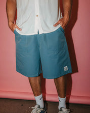 RUSTY VAPOR ELASTIC 21" SHORT – MENS RELAXED STRETCH SURF WALKSHORT - CHINA BLUE