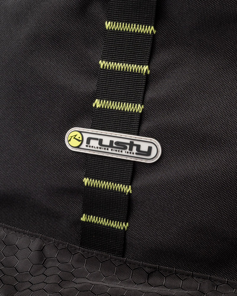 RUSTY VOLTAGE BACKPACK EVERYDAY STREETWEAR SCHOOL BAG – BLACK / SULPHUR