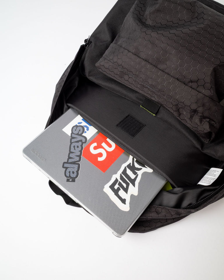 RUSTY VOLTAGE BACKPACK EVERYDAY STREETWEAR SCHOOL BAG – BLACK / SULPHUR