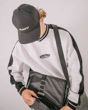 RUSTY VOLTAGE MESSENGER BAG STREETWEAR CROSSBODY SATCHEL – BLACK / SULPHUR