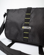RUSTY VOLTAGE MESSENGER BAG STREETWEAR CROSSBODY SATCHEL – BLACK / SULPHUR