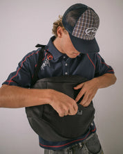 RUSTY VOLTAGE SLING BAG STREETWEAR CROSSBODY EVERYDAY CARRY – BLACK / SULPHUR