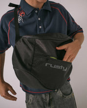 RUSTY VOLTAGE SLING BAG STREETWEAR CROSSBODY EVERYDAY CARRY – BLACK / SULPHUR