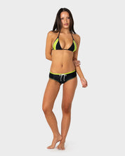 RUSTY VOLTRON MULTIWAY BIKINI TOP – BLACK / LIME