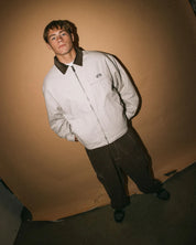 RUSTY WOOKIE WORKWEAR JACKET MENS UTILITY JACKET ABBEY STONE