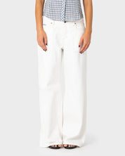 RUSTY WORK IT LOW RISE CARGO PANT – SNOWY WHITE