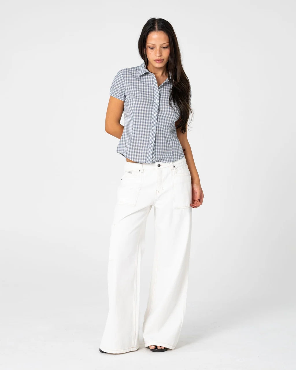 RUSTY WORK IT LOW RISE CARGO PANT – SNOWY WHITE