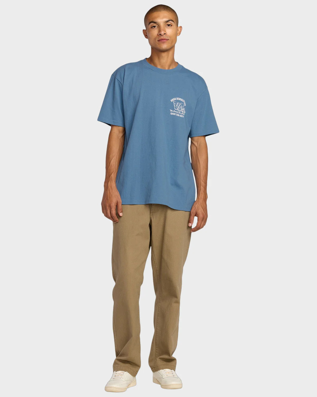RVCA MENS DEMO T-SHIRT – FEDERAL BLUE