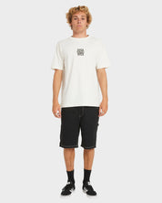 RVCA MENS NEW STACK T-SHIRT – ANTIQUE WHITE