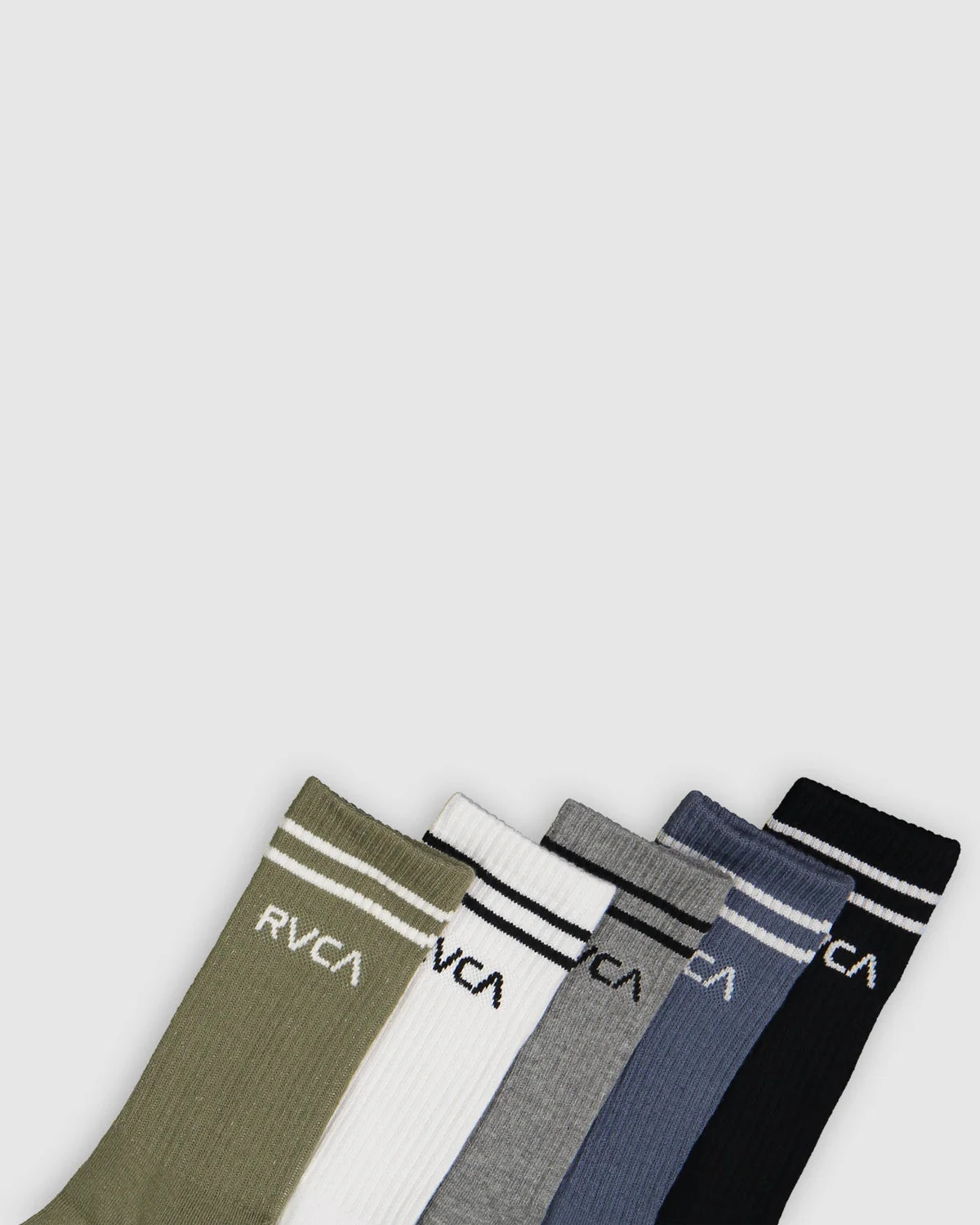 RVCA MENS UNION 5 PACK SOCKS – MULTI