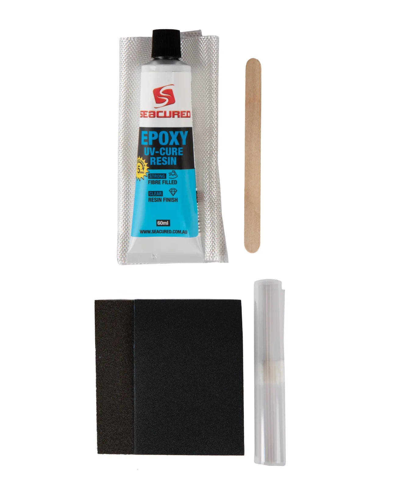 SEACURED EPOXY UV-CURE SURFBOARD REPAIR KIT