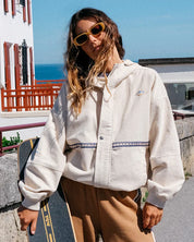 BILLABONG SET THE TONE WOMENS JACKET WHITE CAP SURF COASTAL JACKET