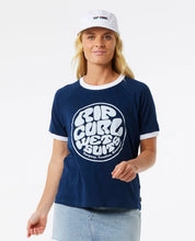 RIP CURL SG WETTIE RINGER TEE NAVY