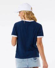 RIP CURL SG WETTIE RINGER TEE NAVY