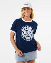 RIP CURL SG WETTIE RINGER TEE NAVY