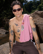 AFENDS SHELL TIMES BOXY TEE RECYCLED GRAPHIC T-SHIRT MARRAKESH