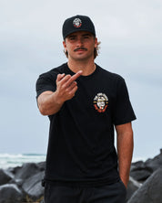 THE MAD HUEYS SHIP FOR BRAINS SS TEE – BLACK
