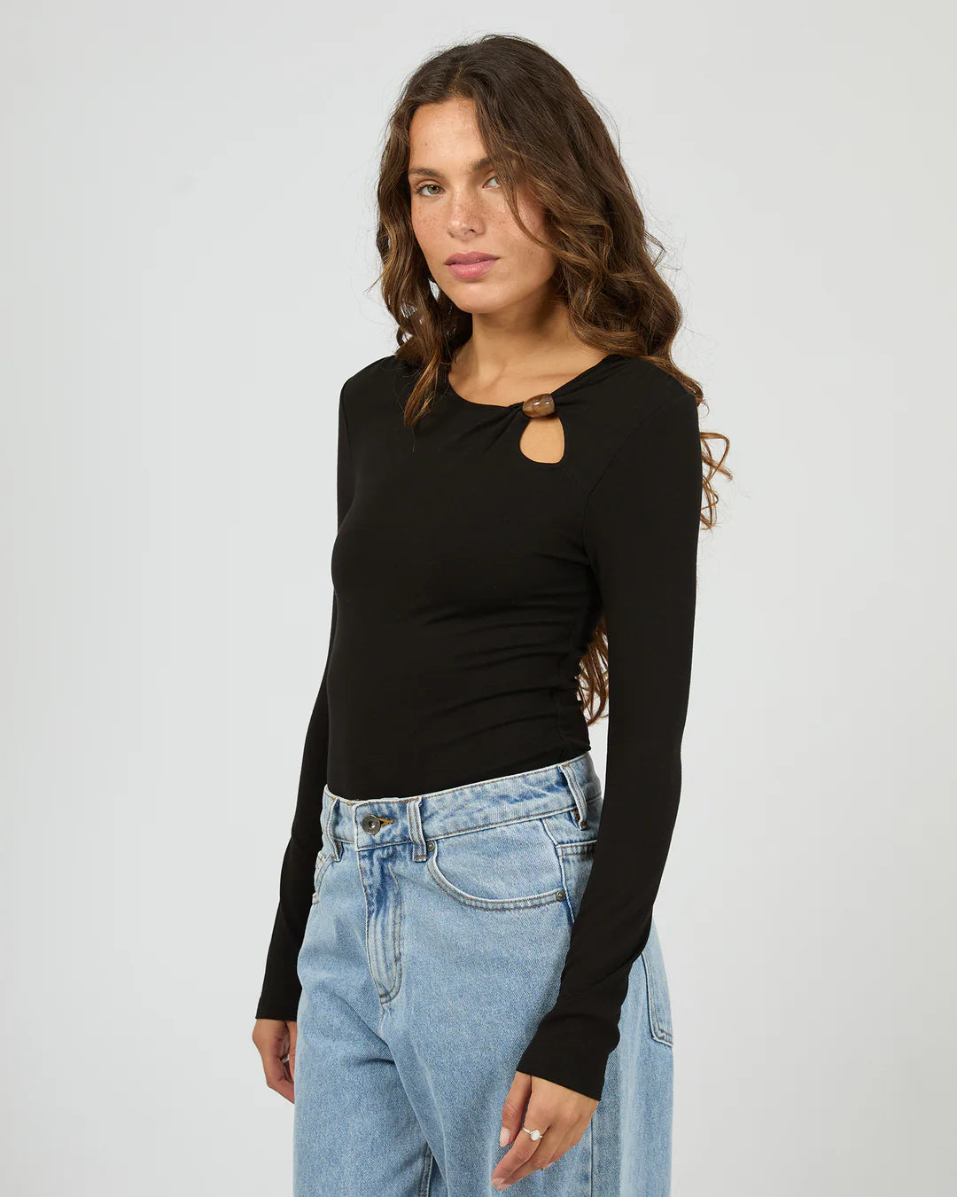 SILENT THEORY ATLAS LONG SLEEVE TOP – BLACK