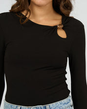 SILENT THEORY ATLAS LONG SLEEVE TOP – BLACK