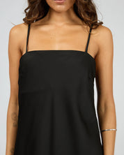 SILENT THEORY BAILEY TUNIC TOP WOMENS OVERSIZED CASUAL TOP – BLACK