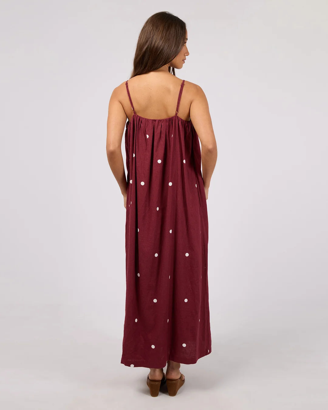 SILENT THEORY BORDEAUX MAXI DRESS - CHERRY
