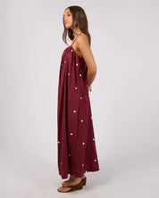 SILENT THEORY BORDEAUX MAXI DRESS - CHERRY