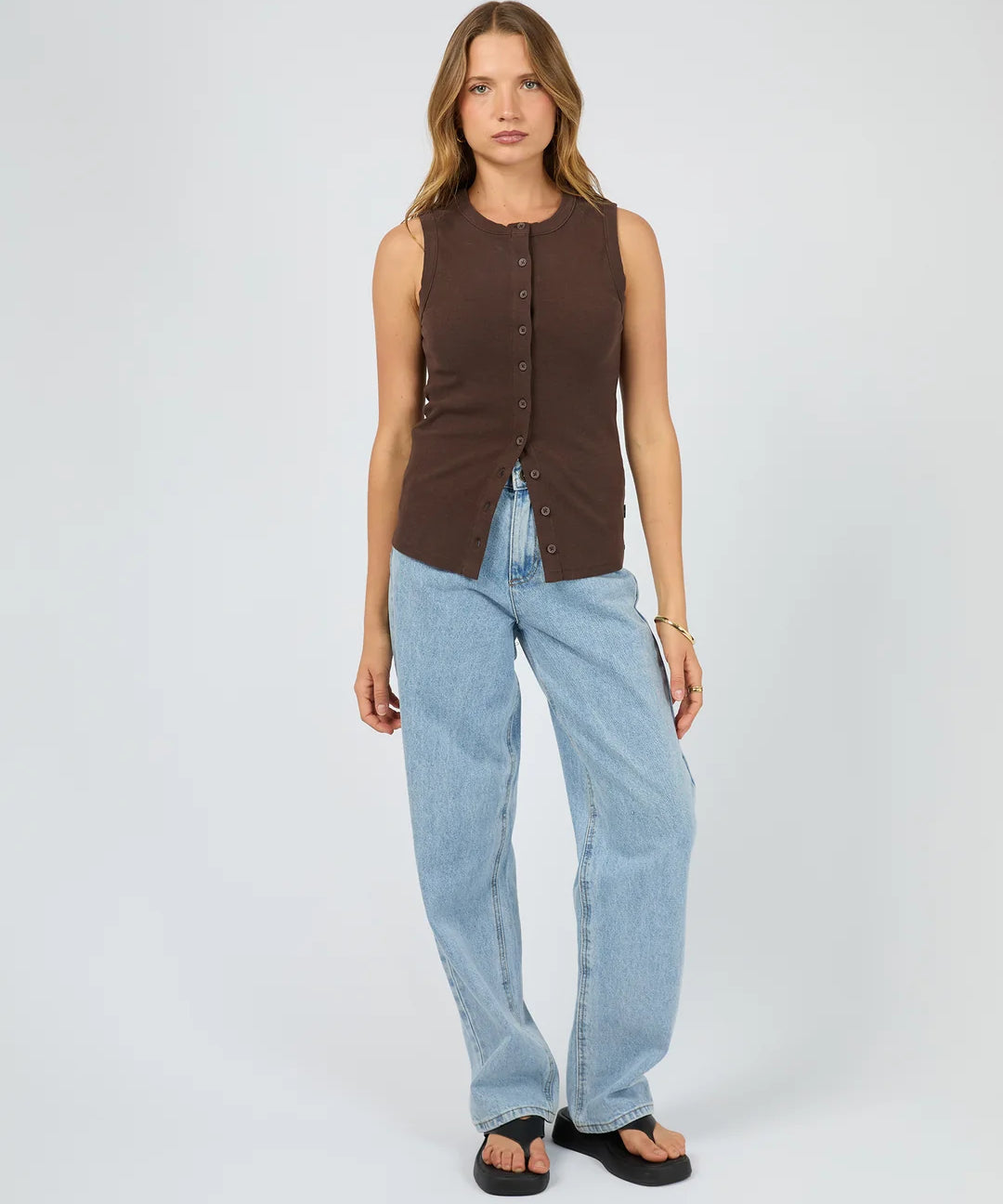 silent-theory-button-up-tank-chocolate2.webp