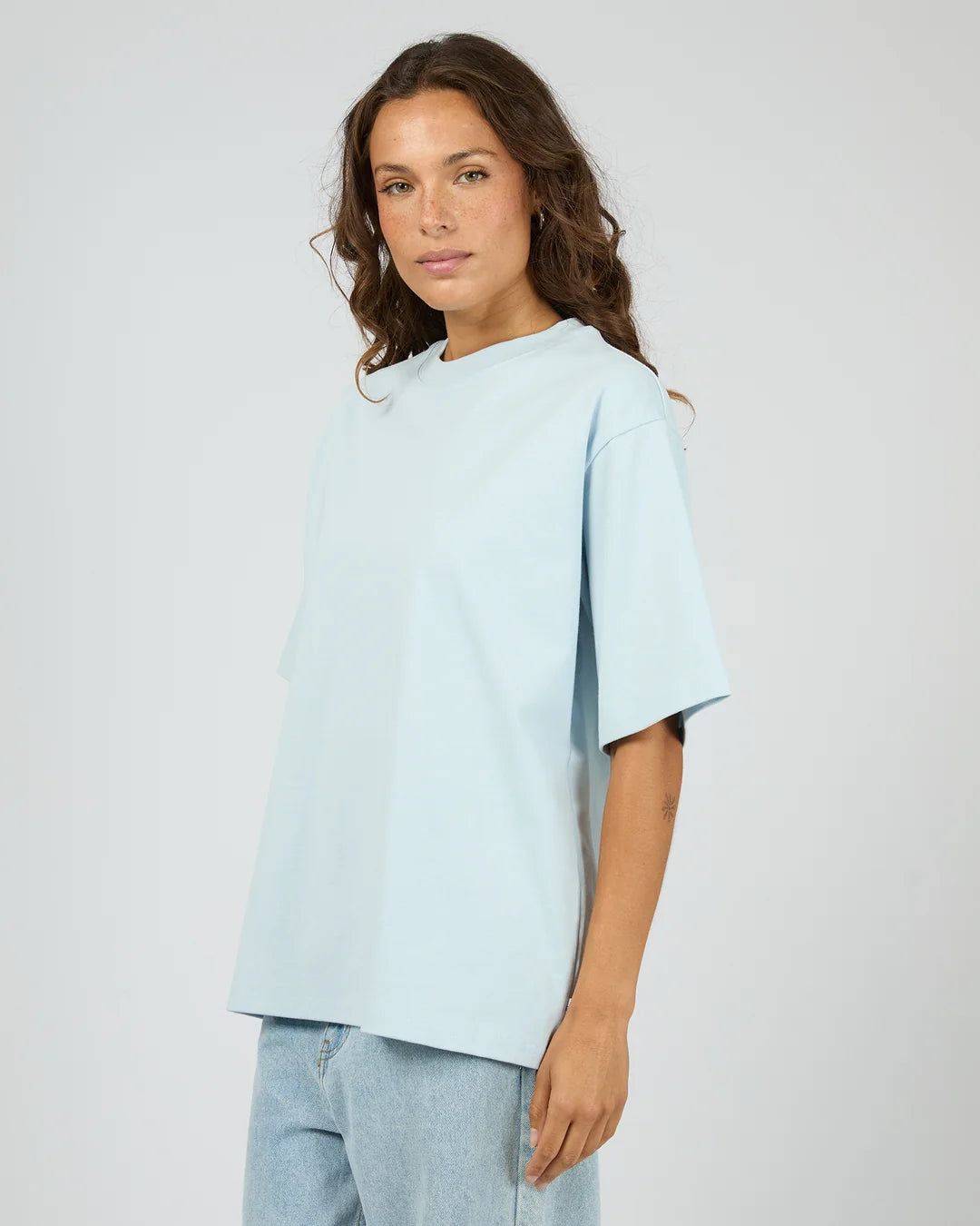 SILENT THEORY CORE OVERSIZED TEE - LIGHT BLUE