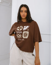 SILENT THEORY ETERNAL RELAXED TEE - BROWN