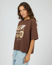 SILENT THEORY ETERNAL RELAXED TEE - BROWN