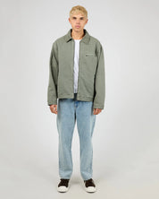 SILENT THEORY HOLLAND JACKET MENS ZIP UP JACKET GREEN