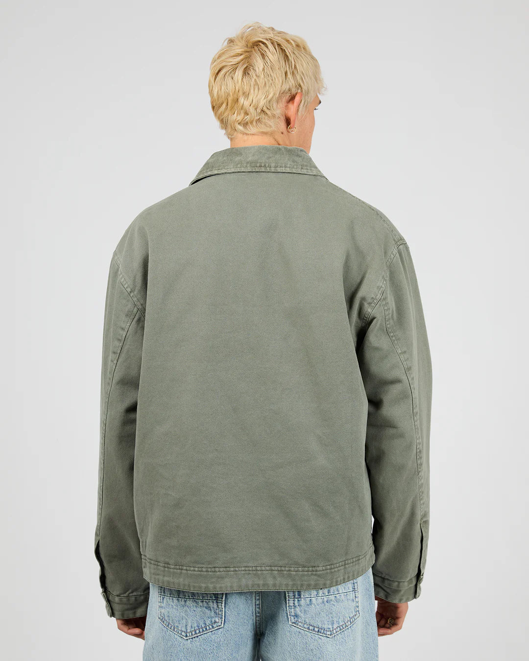 SILENT THEORY HOLLAND JACKET MENS ZIP UP JACKET GREEN