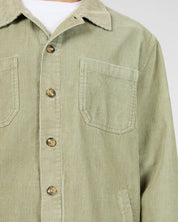 SILENT THEORY JAMESON CORD SHIRT MENS LONG SLEEVE BUTTON UP SAGE