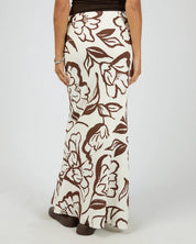 SILENT THEORY LUCIA MAXI SKIRT - VINTAGE WHITE