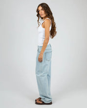 SILENT THEORY MIA RIB TANK - WHITE