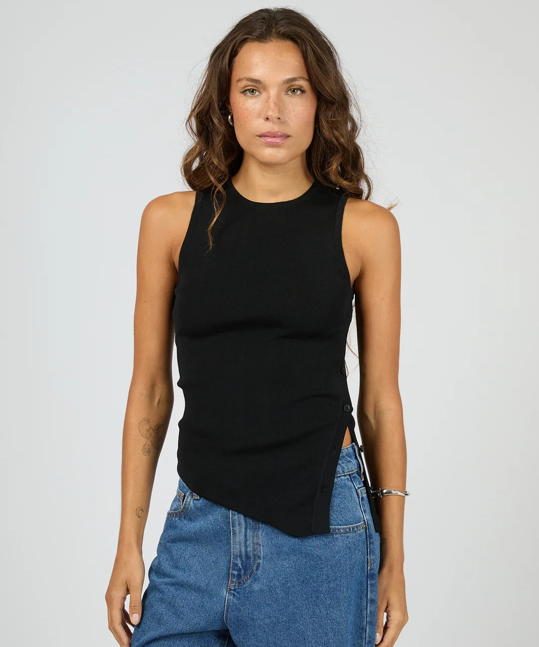 silent-theory-ollie-button-down-knit-tank-black.webp