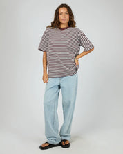 SILENT THEORY STRIPE SHORT SLEEVE TEE - LIGHT BLUE