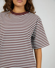 SILENT THEORY STRIPE SHORT SLEEVE TEE - LIGHT BLUE