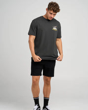 THE MAD HUEYS SINKIN TINS SS TEE – VINTAGE BLACK