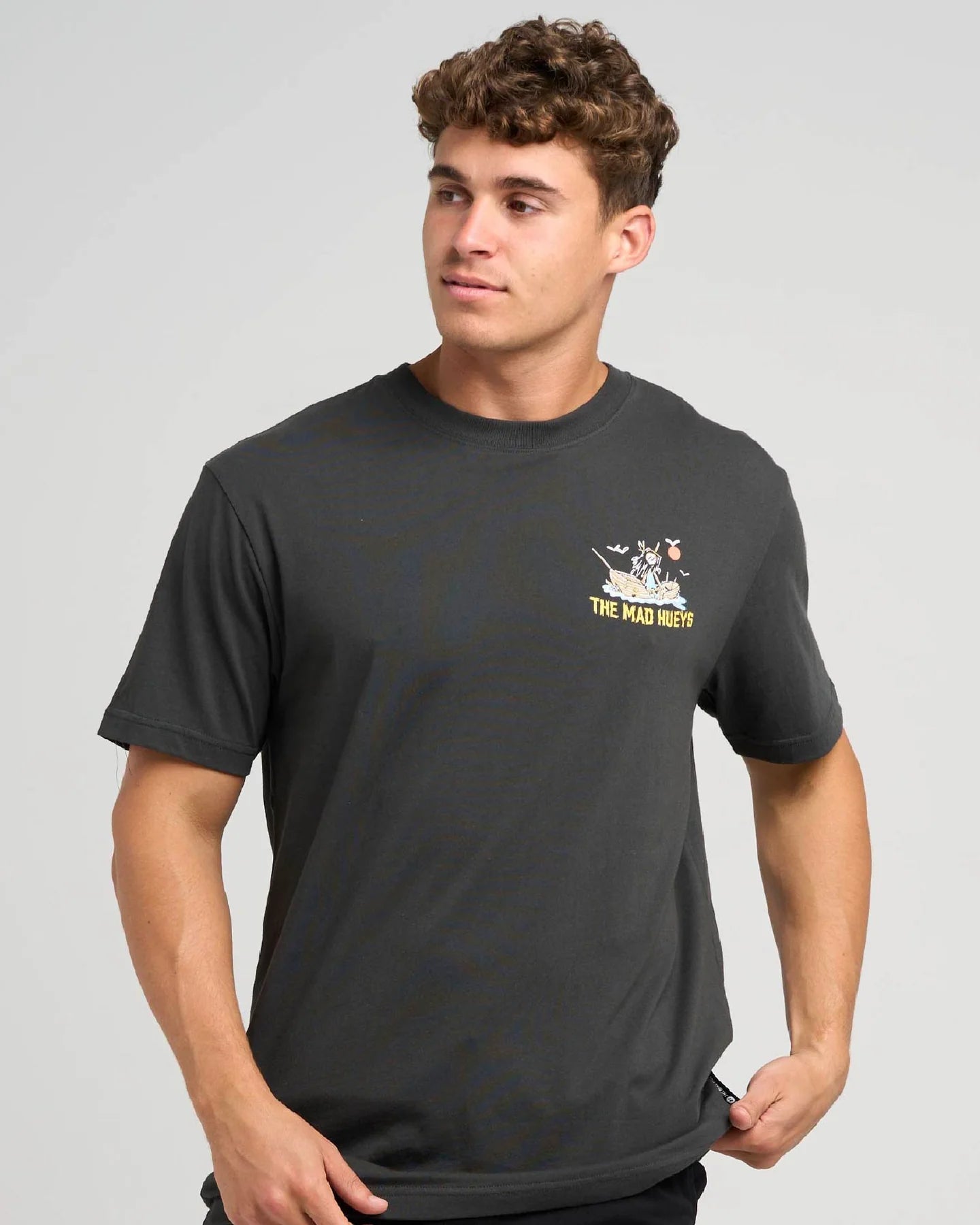THE MAD HUEYS SINKIN TINS SS TEE – VINTAGE BLACK