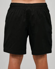 THE MAD HUEYS SKULL ANCHOR YOUTH 16 INCH VOLLEY SHORTS BLACK KIDS SURF SHORTS