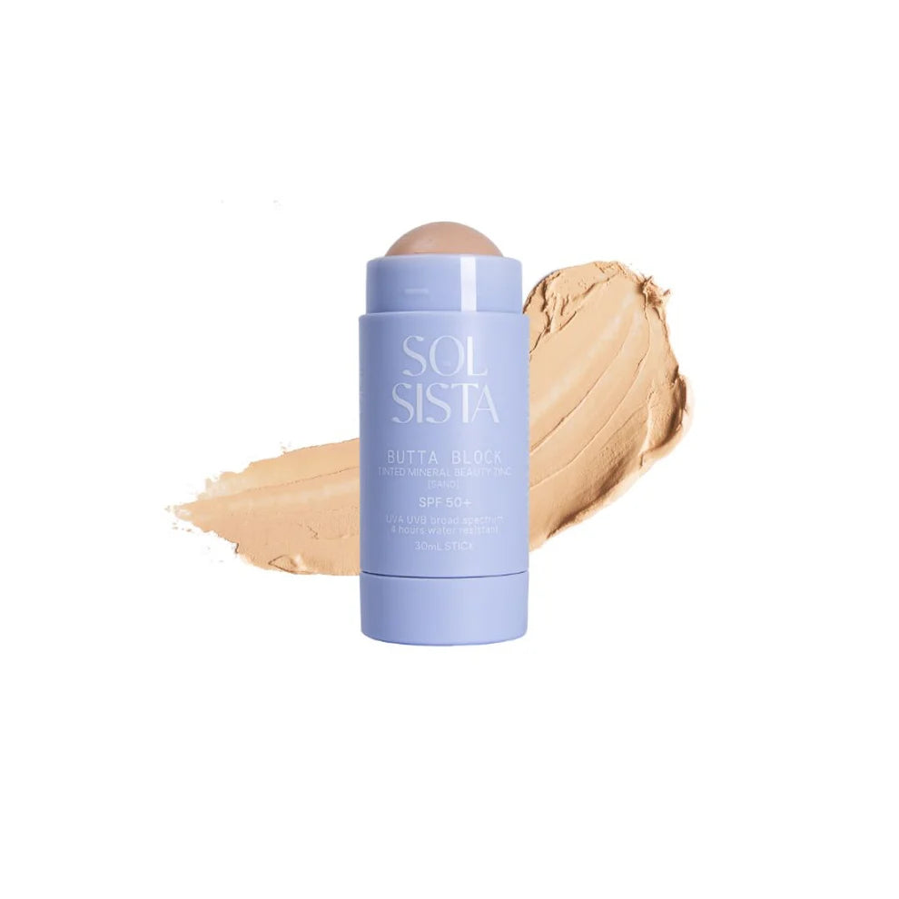 SOL SISTA COLLECTIVE BUTTA BLOCK™ TINTED MINERAL SPF 50+ – SAND