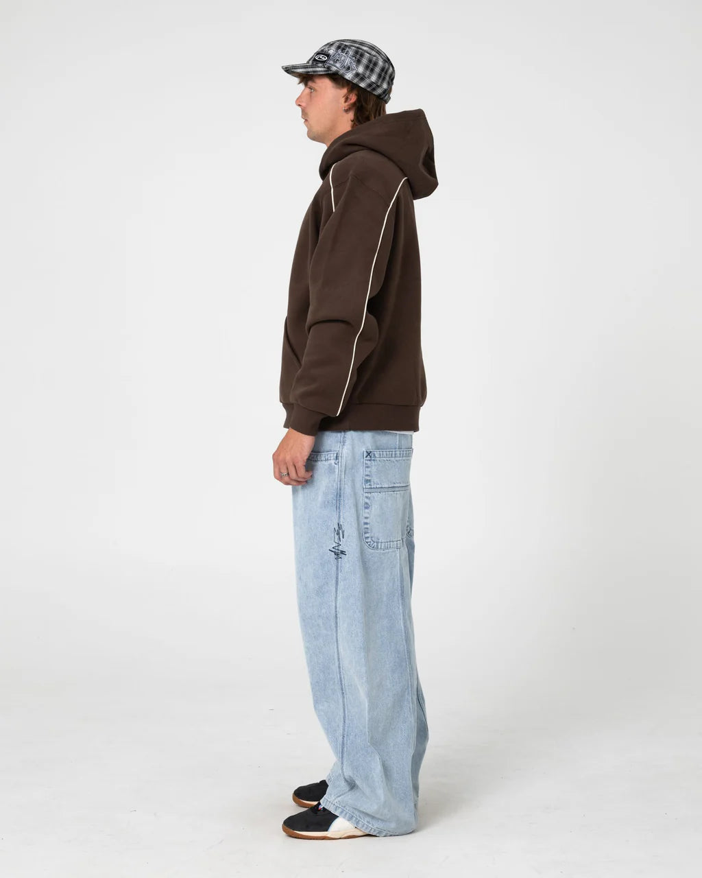 RUSTY SPLASHDOWN FLEECE HOODIE JAVA