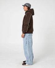 RUSTY SPLASHDOWN FLEECE HOODIE JAVA
