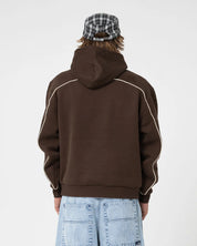 RUSTY SPLASHDOWN FLEECE HOODIE JAVA