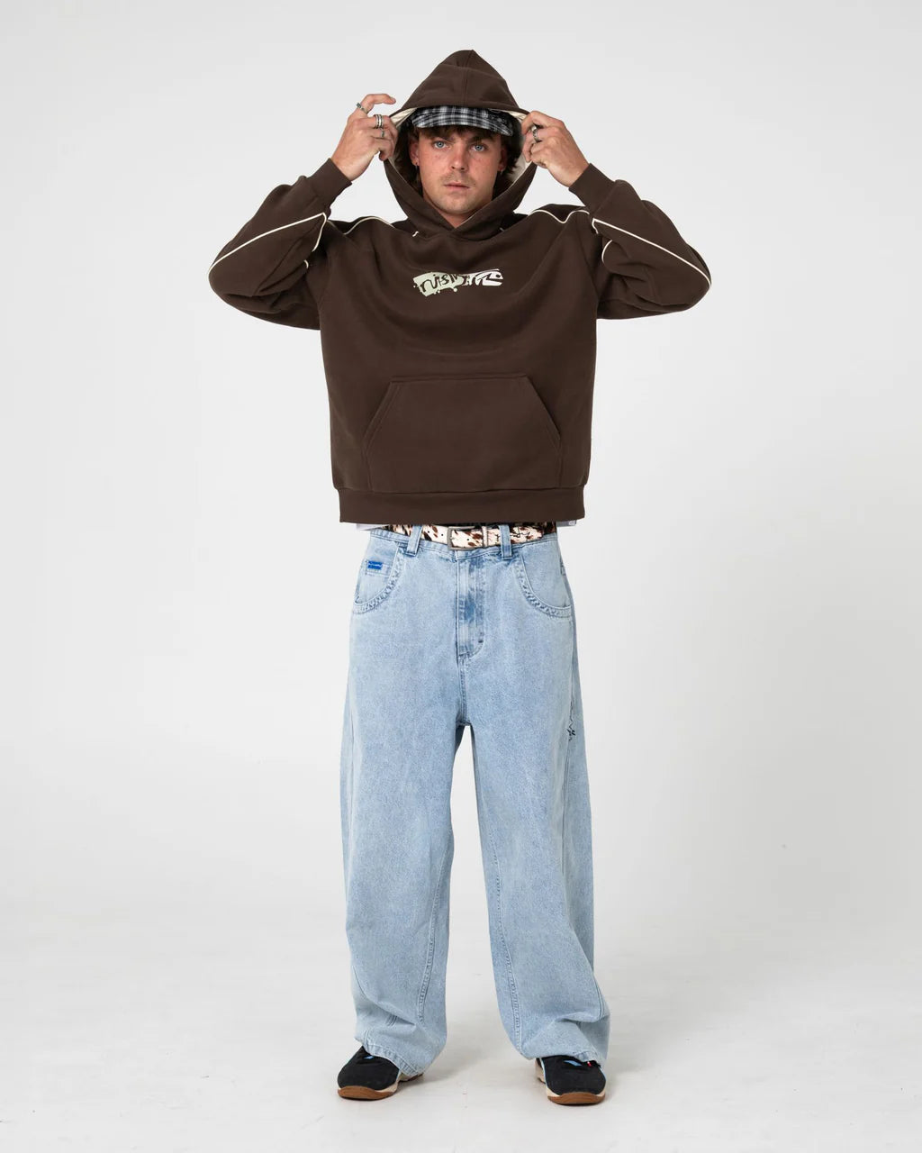 RUSTY SPLASHDOWN FLEECE HOODIE JAVA