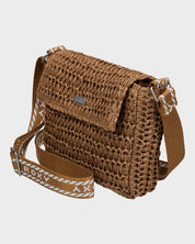 ROXY SPOTLESS SUNNIES WOMENS SLING BAG BROWNIE SURF CROSSBODY BAG