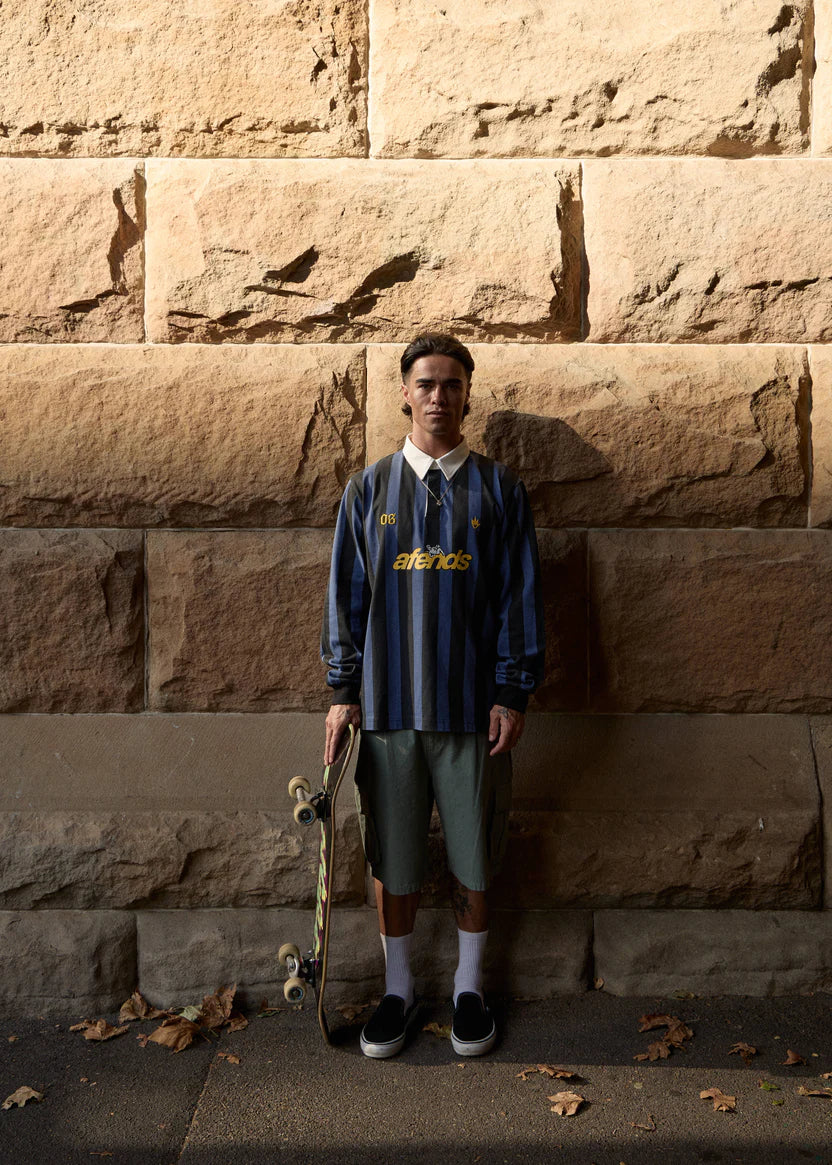 AFENDS SUMMIT PLEATED CARGO SHORT 22" BAGGY STREET FIT SYCAMORE