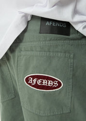 AFENDS SUMMIT PLEATED CARGO SHORT 22" BAGGY STREET FIT SYCAMORE